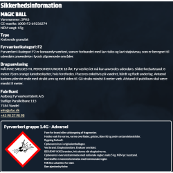 Magic Ball 6 pak. (Store Crackling Kugler)