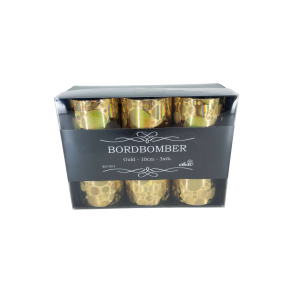 Bordbomber 10cm. Guld - Afac