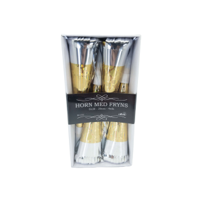 Horn Med Fryns - Guld
