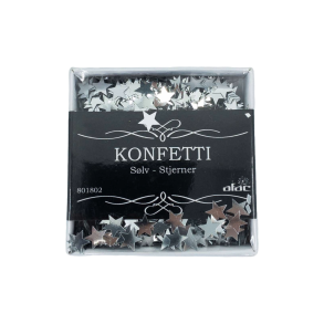 Konfetti - Slv Stjerner - Afac