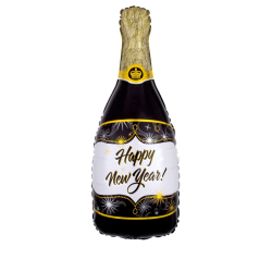 Folieballon Champagne flaske 86 cm