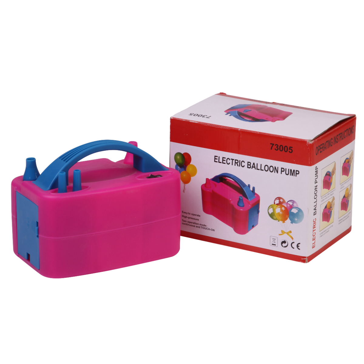 Fußpumpe Für Ballons & Aufblasbares Spielzeug – Kompakte Handpumpe Mit 2 Düsen, 9,5 Cm