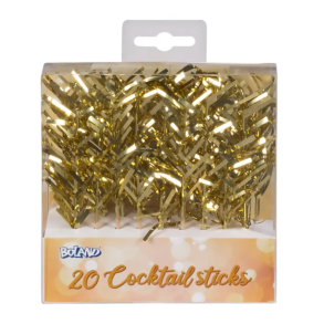 Cocktail Sticks Guld 20 stk.