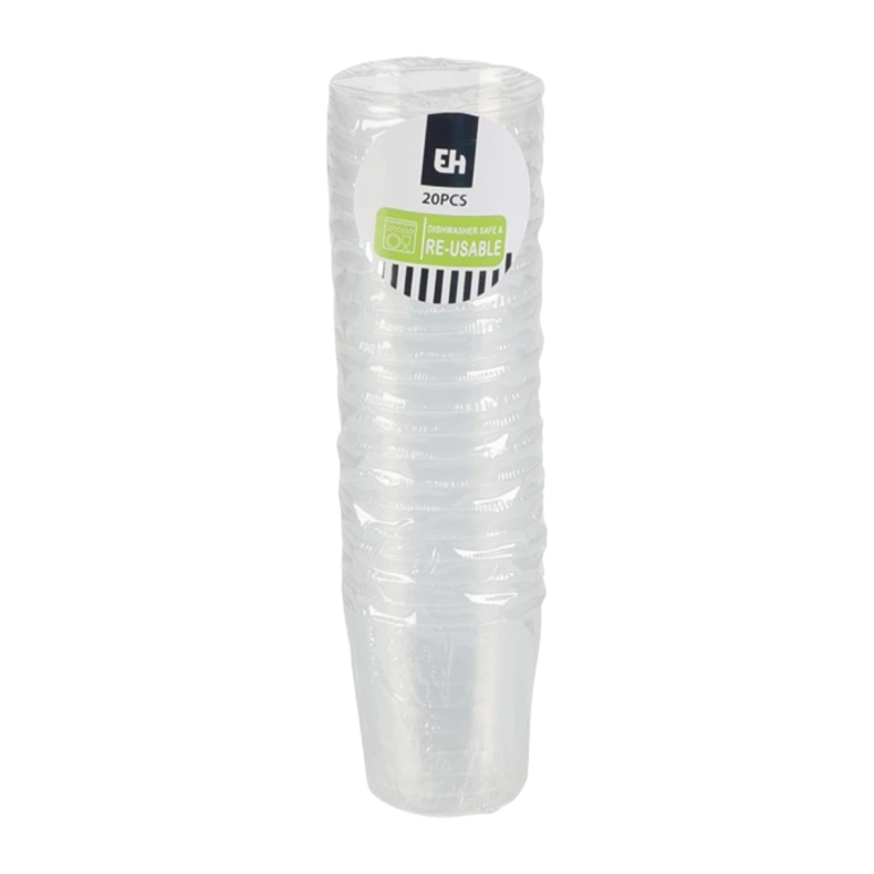 SHOTSGLAS 20 STK GENANVENDELIG