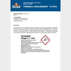 Fireart - Fireball Raketsortiment 10 stk