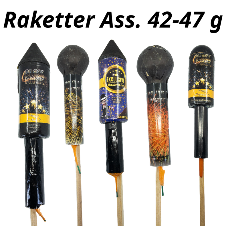 Ass. Raket 30 kr.